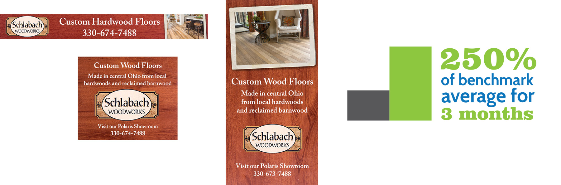 Schlabach Woodworks digital ads