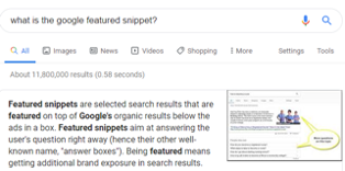 Google snippets